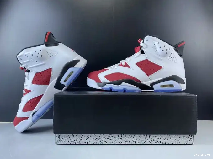 One Kick JORDAN RETRO 384664-160 AIR 6 'CARMINE' 2014 0524